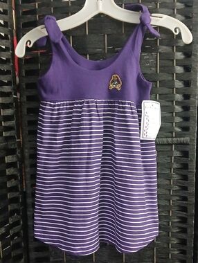 NWT Two Feet Ahead East Carolina Girls Sun Dress ECU Pirates Logo SZ 2T